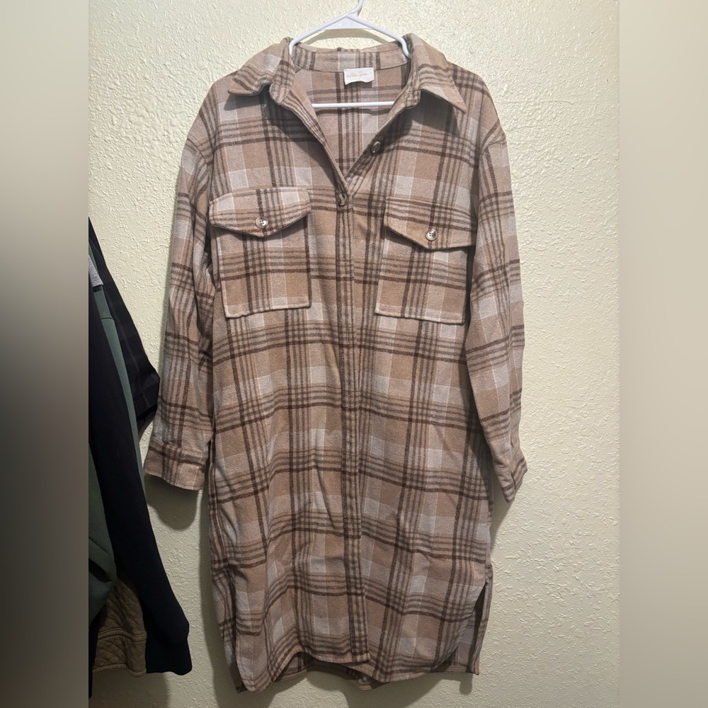 Long Flannel Shacket